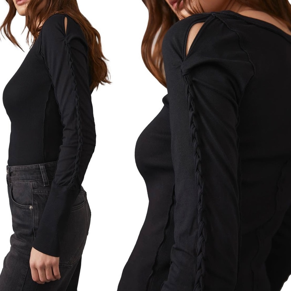 We the Free Braided long sleeve top